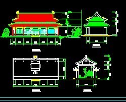 寺廟平立剖面圖免費下載 - 園林古建 - 土木工程網
